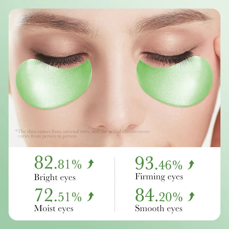 "60-Piece Aloe Vera Collagen Eye Mask Set - Anti Dark Circles & Puffiness Treatment"