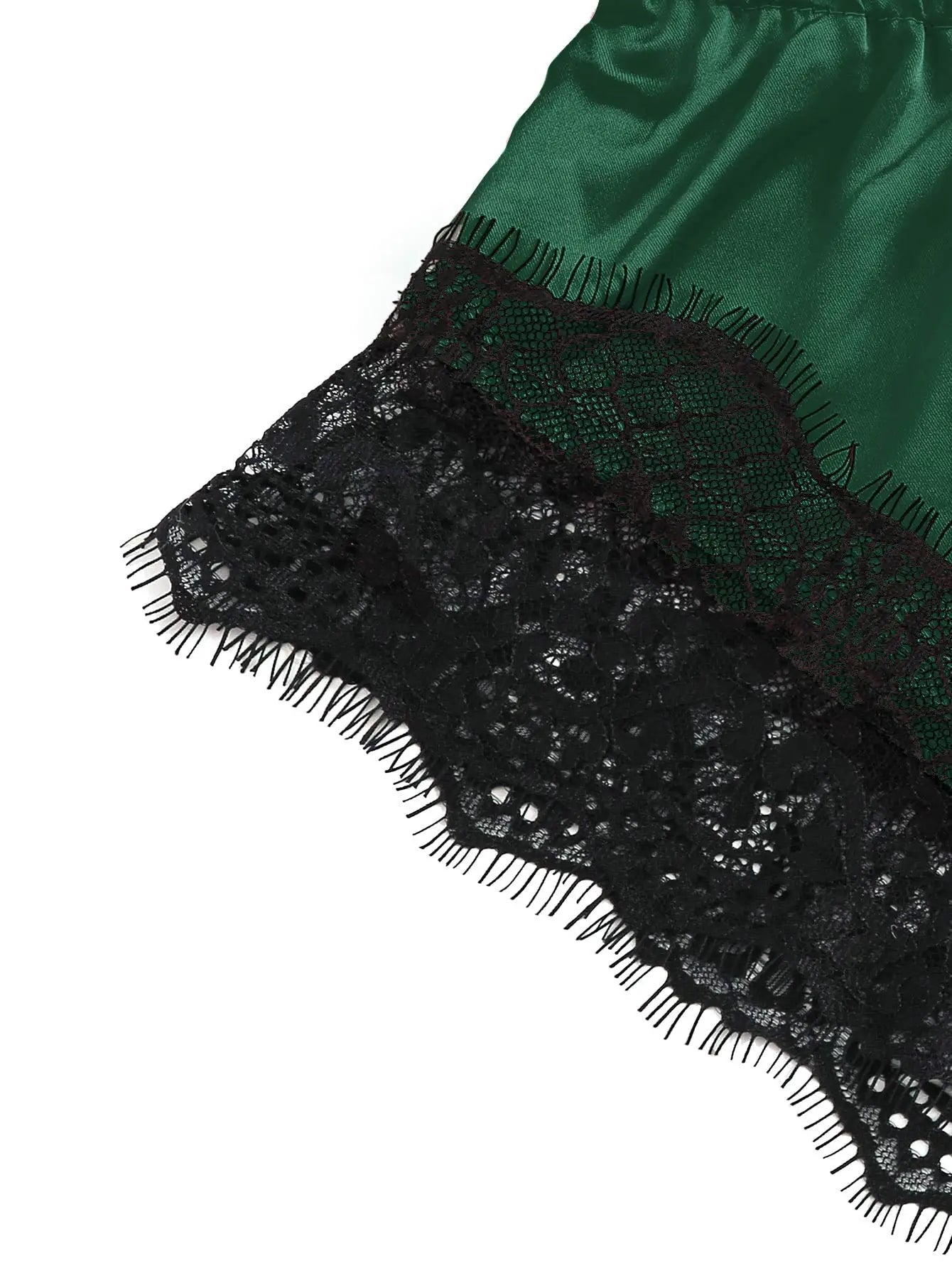 Satin Lace Cami Top & Shorts Pajama Set - Sexy Breathable Sleepwear for Women